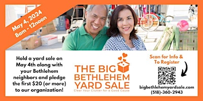 Primaire afbeelding van Big Bethlehem yard Sale 2024