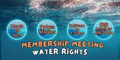 Immagine principale di Membership Meeting: Water Rights 