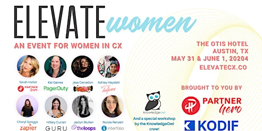 ElevateWomen 2024: An Event for Women in CX primary image