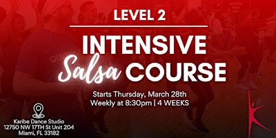 Immagine principale di Salsa (Level 2) Intensive Course - 4 Weeks 