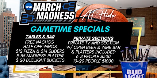 March Madness at Hide Rooftop primary image
