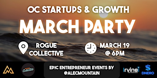 Imagem principal do evento OC Startups & Growth March Party