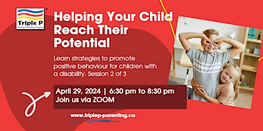 Primaire afbeelding van Triple P- Helping your child reach their potential