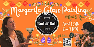 Imagem principal do evento Margarita Glass Painting at Rod & Rail