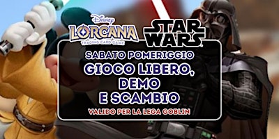 Imagem principal de Sabato Pomeriggio , Lorcana & StarWars Unlimited gioco libero
