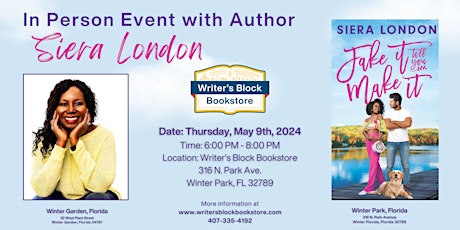 In Person Event with Author Siera London