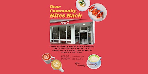 Dear Community: Bites Back with SPRO Coffee Lab primary image