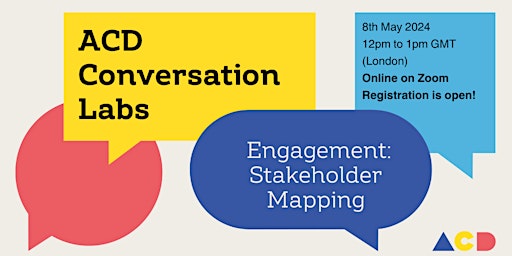 Imagem principal do evento ACD Conversation Lab 19: Engagement Stakeholder Mapping