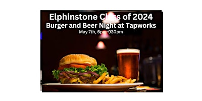 Imagem principal do evento Elphinstone Class of 2024 Beer and Burger Night Fundraiser