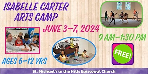 Imagem principal do evento 2024 Isabelle Carter Arts Camp