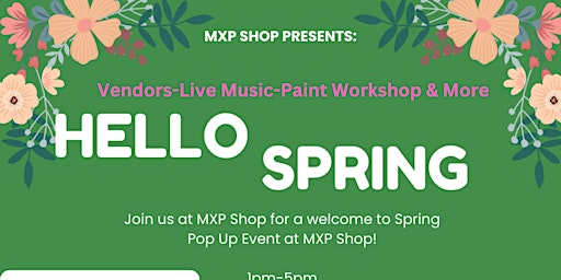 Hello! Spring Pop Up Shop @MXP Shop  primärbild