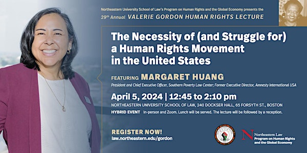 2024 Valerie Gordon Human Rights Lecture