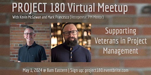 Project 180 Meetup: Supporting Veterans in Project Management primary image