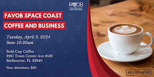 Primaire afbeelding van FAVOB Space Coast Coffee and Business
