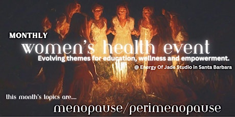 Monthly Women's Health Event Discussing Menopause and Perimenopause primary image