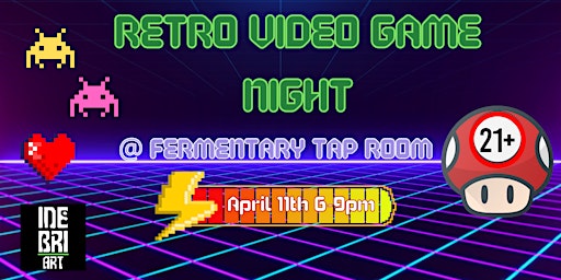 Primaire afbeelding van Retro Video Game Night @ The Fermentary Taproom