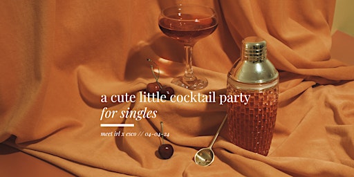 Imagen principal de meet irl | a cute little singles cocktail party