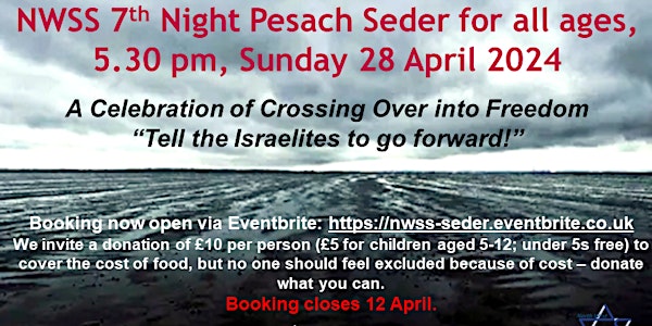 NWSS 7th Night Pesach Seder - Sunday 28th April
