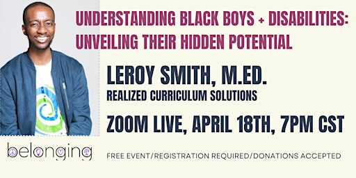 Hauptbild für Unveiling The Hidden Potential: Understanding Black Boys With Disabilities