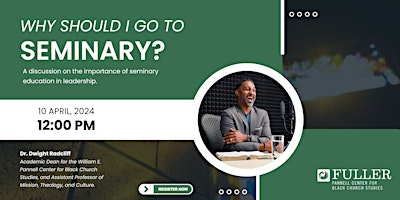 Imagen principal de Webinar: Why Should I Go To Seminary?