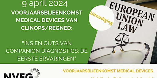 Imagem principal do evento NVFG Voorjaarsbijeenkomst Medical Devices door ClinOps/RegNed