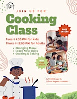 Primaire afbeelding van Free Weekly Youth Cooking Class