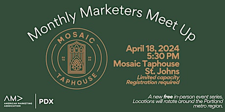 AMA PDX Marketing Meet-Up at Mosaic Taphouse