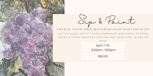 Sip & Paint Watercolour Workshop! primary image