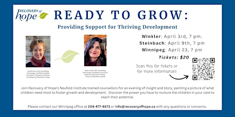 Ready to Grow: Providing Support for Thriving Development (STEINBACH)