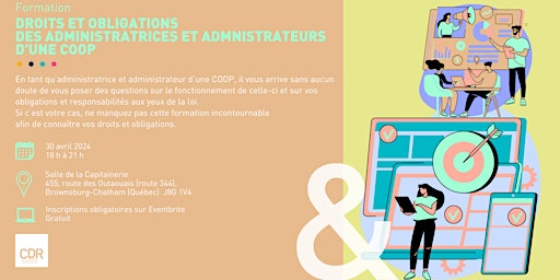 Imagem principal de Droits et obligations des administratrices et administrateurs d'une COOP