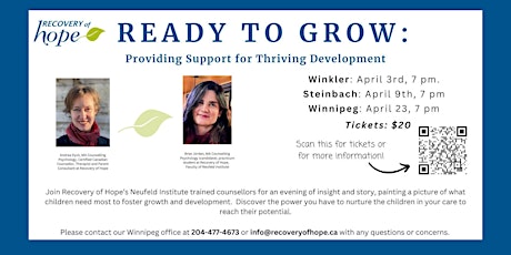 Ready to Grow: Providing Support for Thriving Development (WINNIPEG)