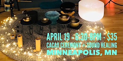 Imagen principal de Cacao Ceremony  +  Sound Bath =  YUM!