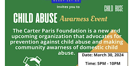 Imagem principal do evento Child abuse awareness