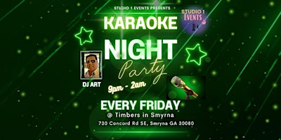 Imagem principal do evento Friday Night Karaoke @ Timbers Smyrna