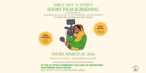 Primaire afbeelding van "She's Got A Story" | Short Film Screening