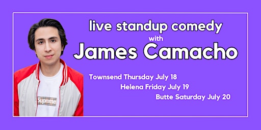 Imagem principal do evento Free Live Standup Comedy with James Camacho at Canyon Ferry Brewing!