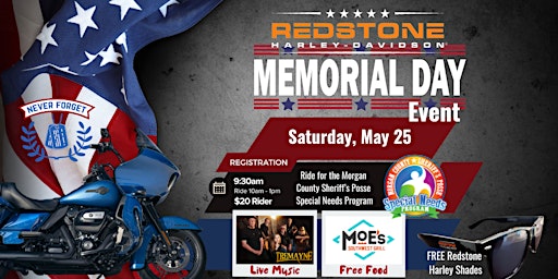 Image principale de Memorial Day Ride & Event