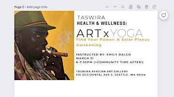 Hauptbild für ART x YOGA : Find Your Power - Solar Plexus Awakening at TASWIRA