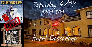 Imagem principal do evento HHS & History Goes Bump Live at Hotel Cassadaga