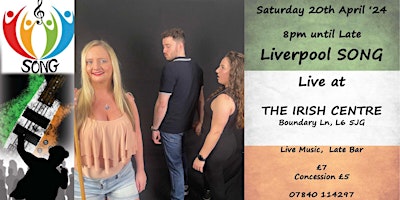 Immagine principale di Liverpool SONG Live at The Irish Centre 