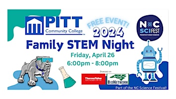 Imagem principal do evento Pitt CC Family STEM Night 2024