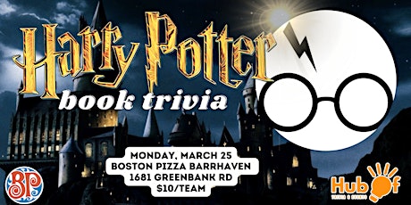HARRY POTTER Trivia - The Books!  - Boston Pizza Barrhaven primary image