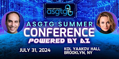 Imagem principal do evento ASGTG Powered By AI. Summer Amazon Sellers Event E-commerce. Ed Rosenberg