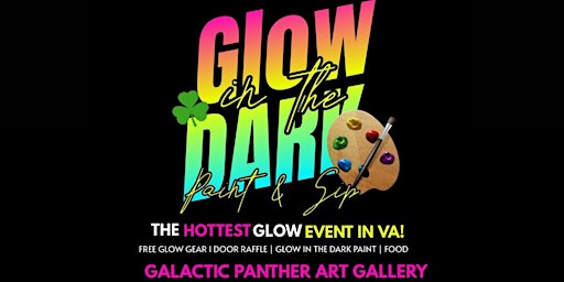 Glow in the dark Paint & Sip primary image