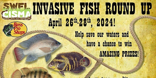 Imagem principal do evento 2024 SWFL CISMA Invasive Freshwater Fish Roundup