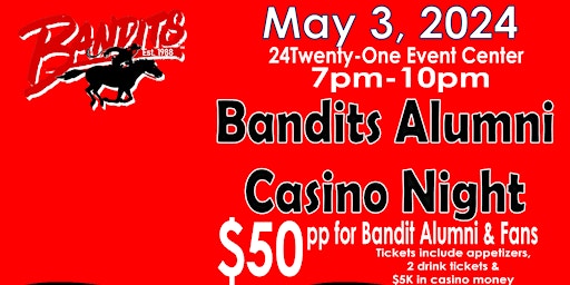 Imagem principal do evento Port Charlotte Bandits Alumni Casino Night