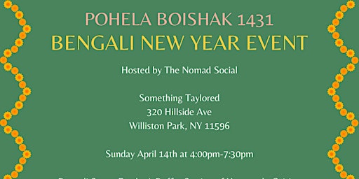 Image principale de 1st Annual Pohela Boishakh Event