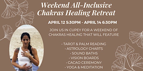 Weekend All-Inclusive Chakras Healing Nature Retreat