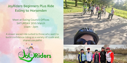 JoyRiders Beginners+ Bike Ride:  Ealing to Horsenden Hill primary image