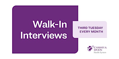 Walk-In Interviews - Spohn South Hospital - Corpus Christi, TX